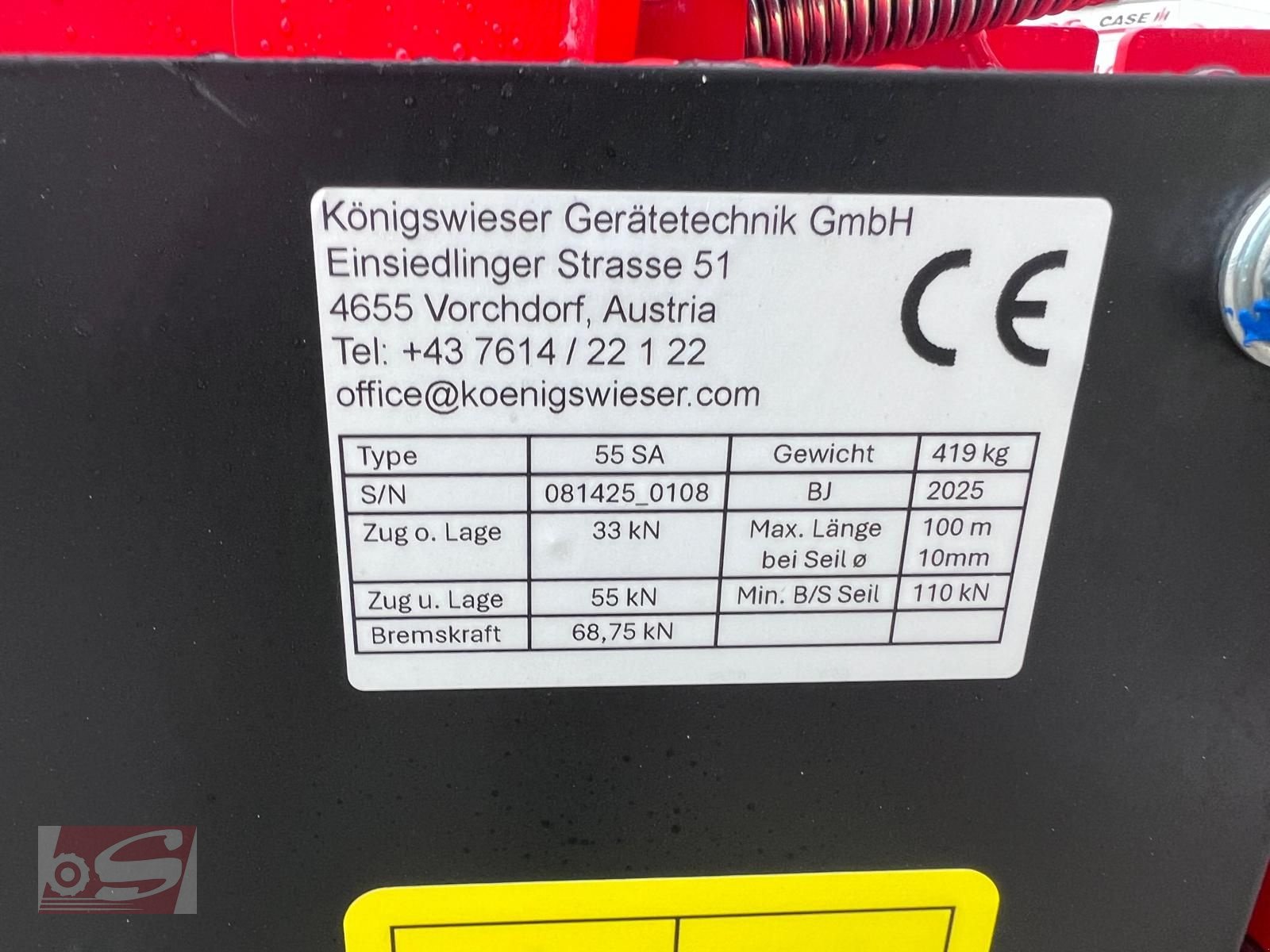 Seilwinde a típus Königswieser KGD 55 SA, Neumaschine ekkor: Offenhausen (Kép 6)