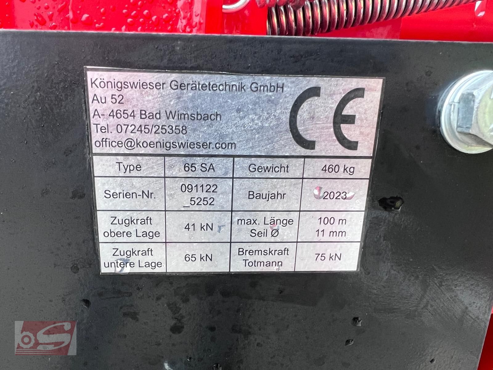 Seilwinde от тип Königswieser KGD 65 SA, Neumaschine в Offenhausen (Снимка 6)