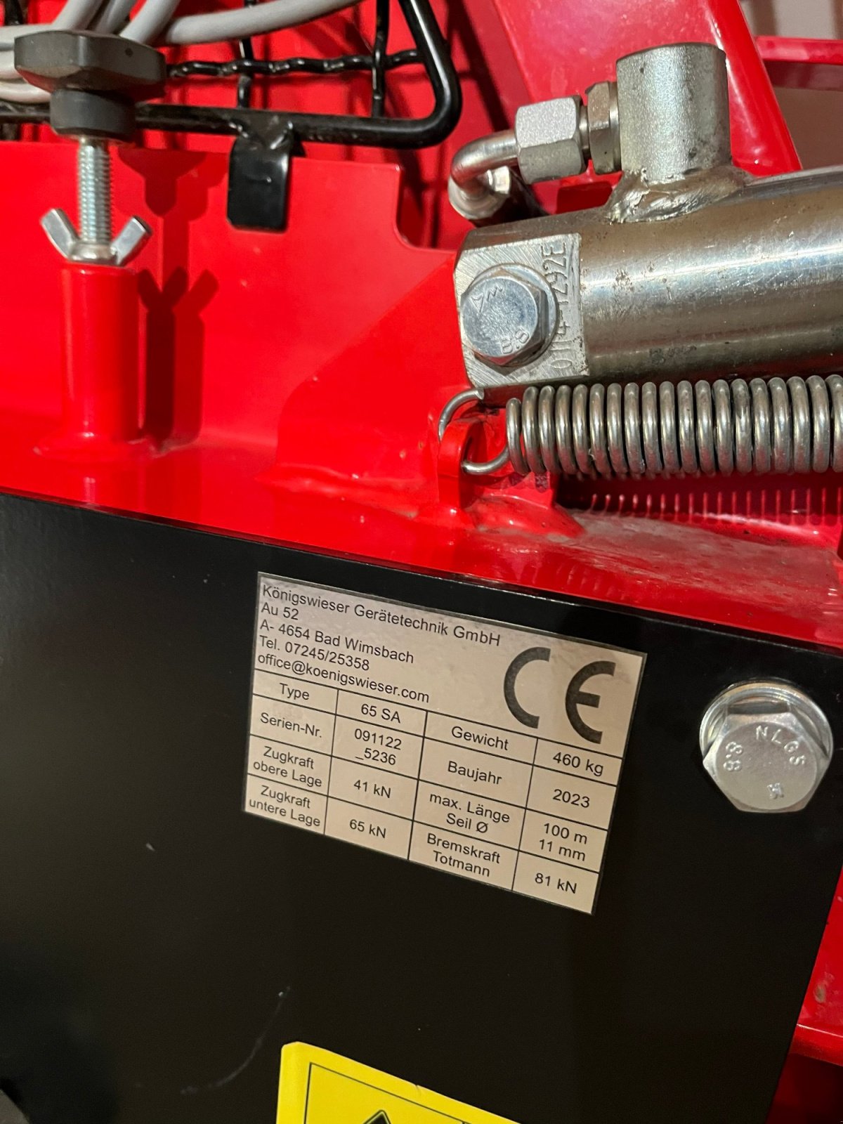 Seilwinde a típus Königswieser KGD 650, Gebrauchtmaschine ekkor: Aschau (Kép 3)