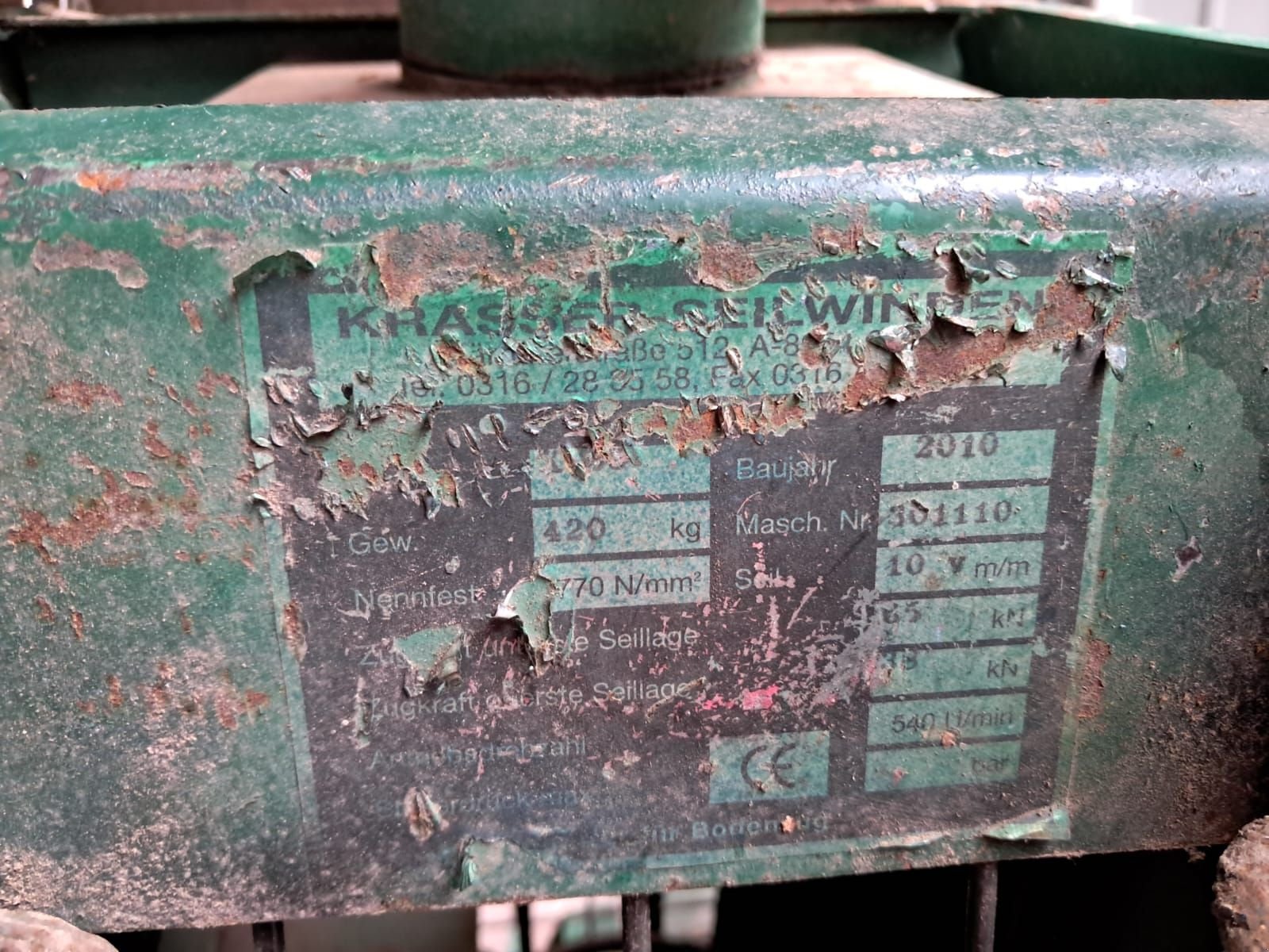 Seilwinde du type Krasser K 65, Gebrauchtmaschine en Güssing (Photo 4)