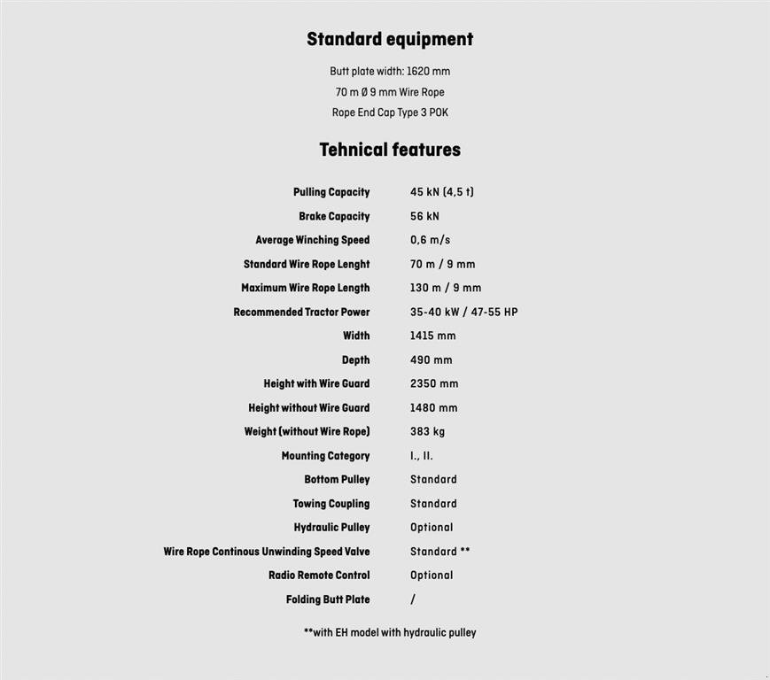Seilwinde a típus Krpan 4,5 EH skovspil, Gebrauchtmaschine ekkor: Nørager (Kép 15)