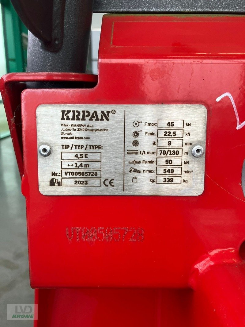 Seilwinde типа Krpan 4,5E, Gebrauchtmaschine в Alt-Mölln (Фотография 5)