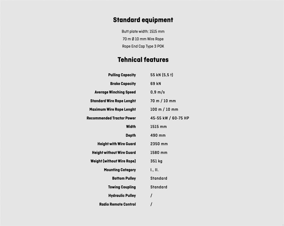 Seilwinde a típus Krpan 5,5 E skovspil, Gebrauchtmaschine ekkor: Nørager (Kép 15)