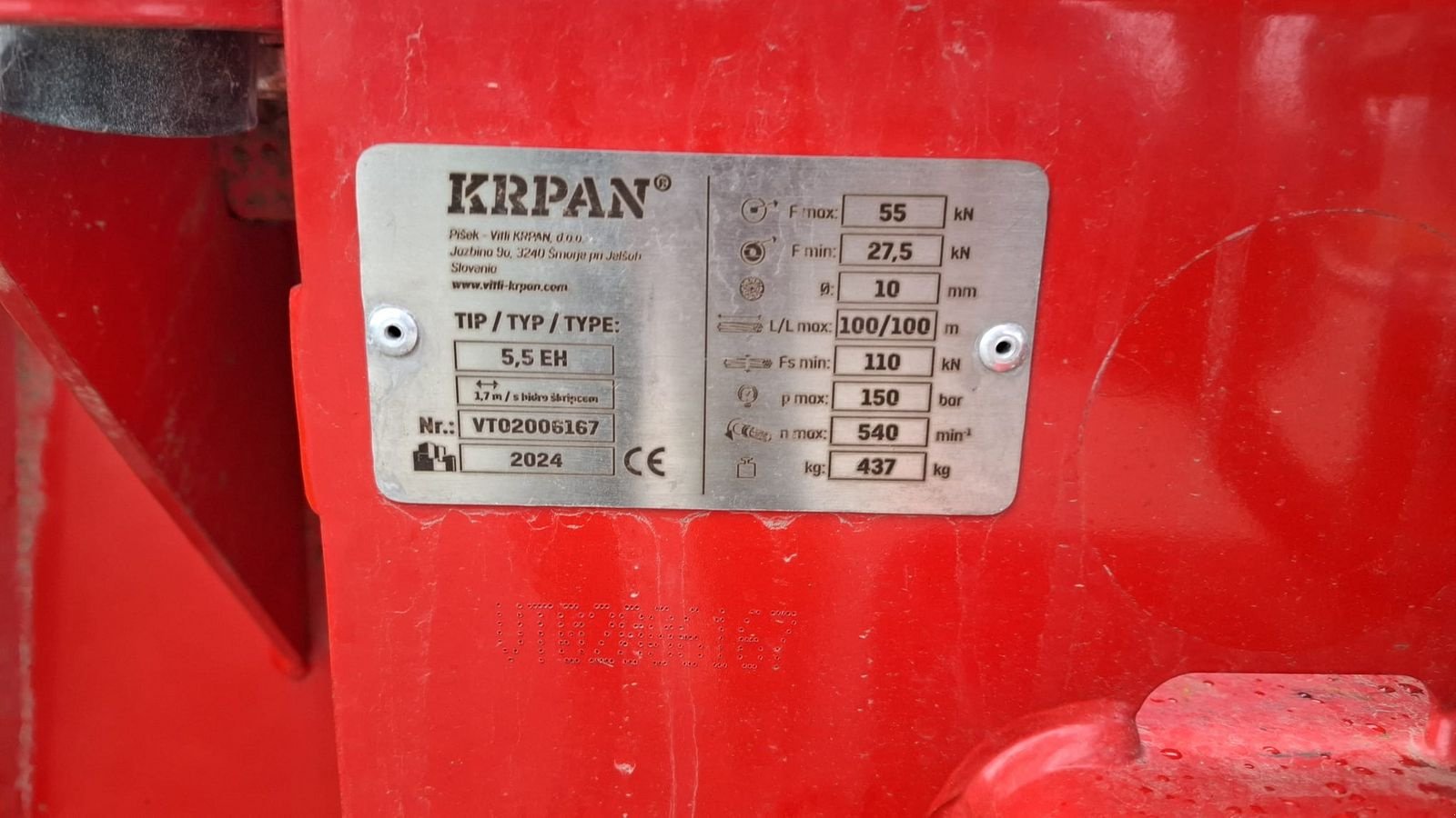 Seilwinde des Typs Krpan 5,5 EH FUNK, Gebrauchtmaschine in Gundertshausen (Bild 2)