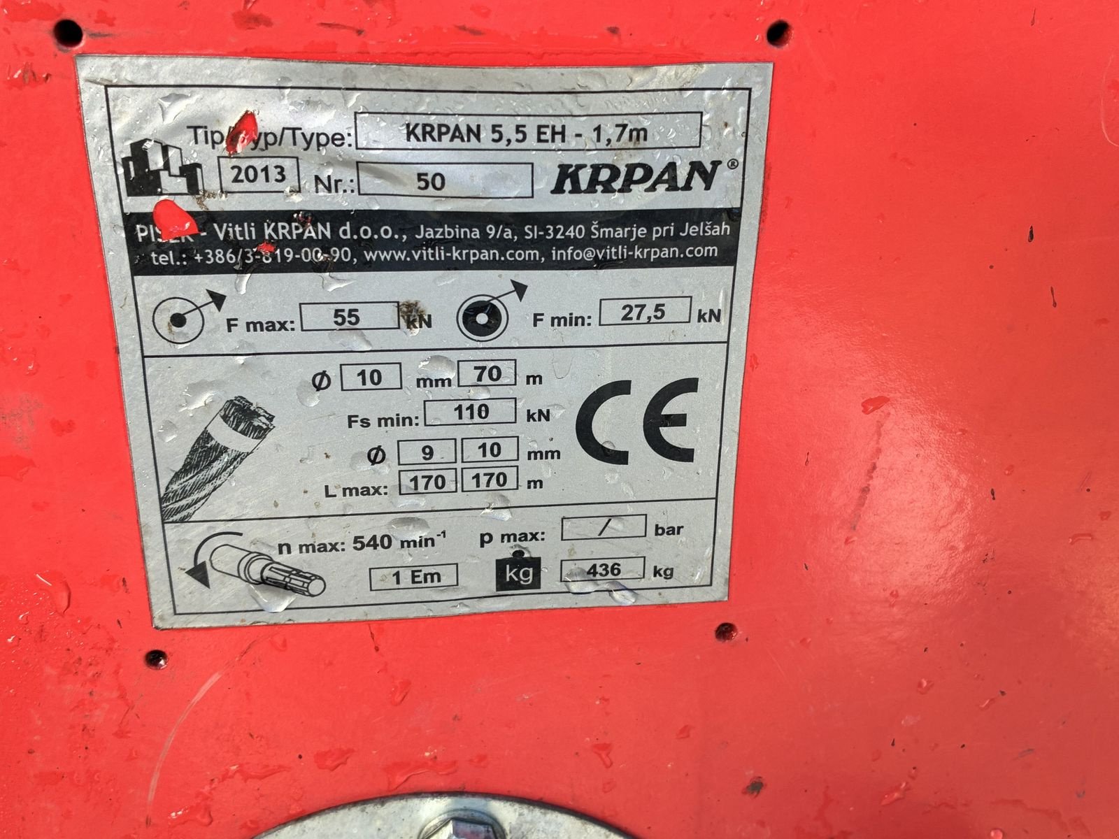 Seilwinde tipa Krpan 5,5 EH, Gebrauchtmaschine u Villach (Slika 5)