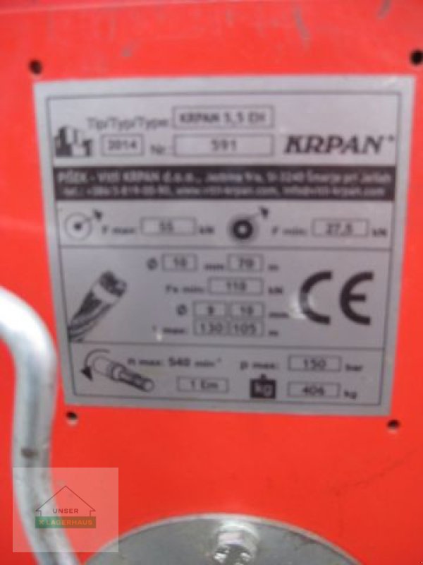 Seilwinde Türe ait Krpan 5,5 EH, Gebrauchtmaschine içinde Ottensheim (resim 2)