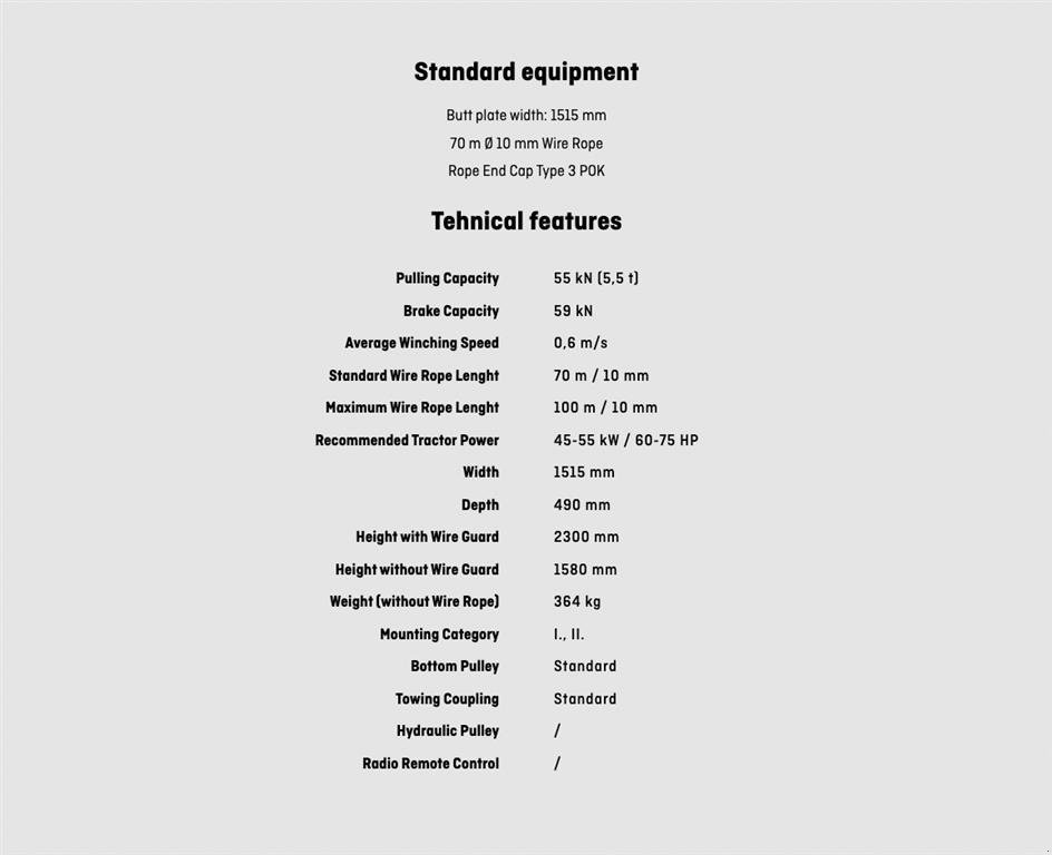 Seilwinde a típus Krpan 5,5 ER skovspil, Gebrauchtmaschine ekkor: Nørager (Kép 15)