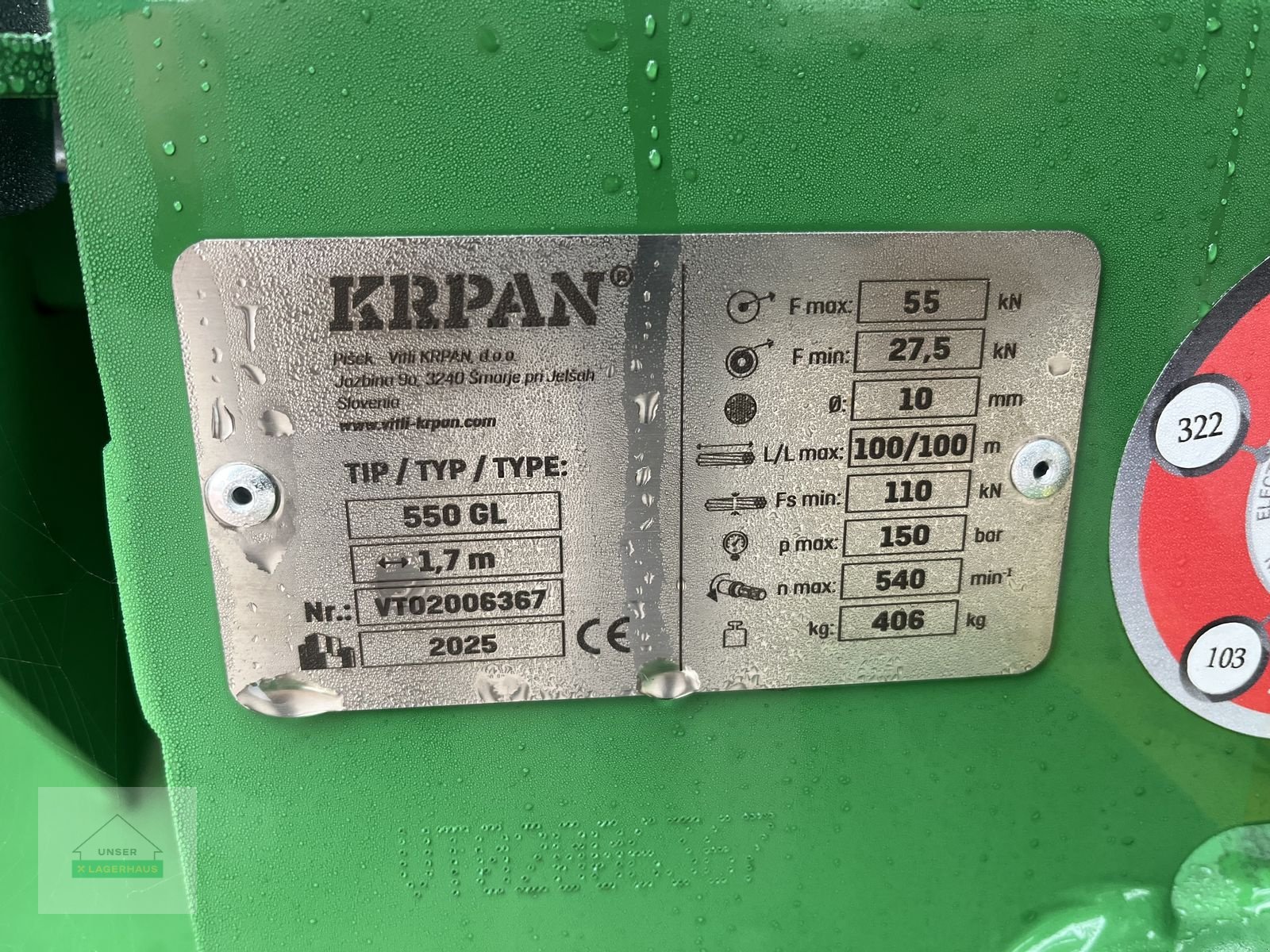 Seilwinde a típus Krpan 550 GL, Neumaschine ekkor: Wartberg (Kép 11)