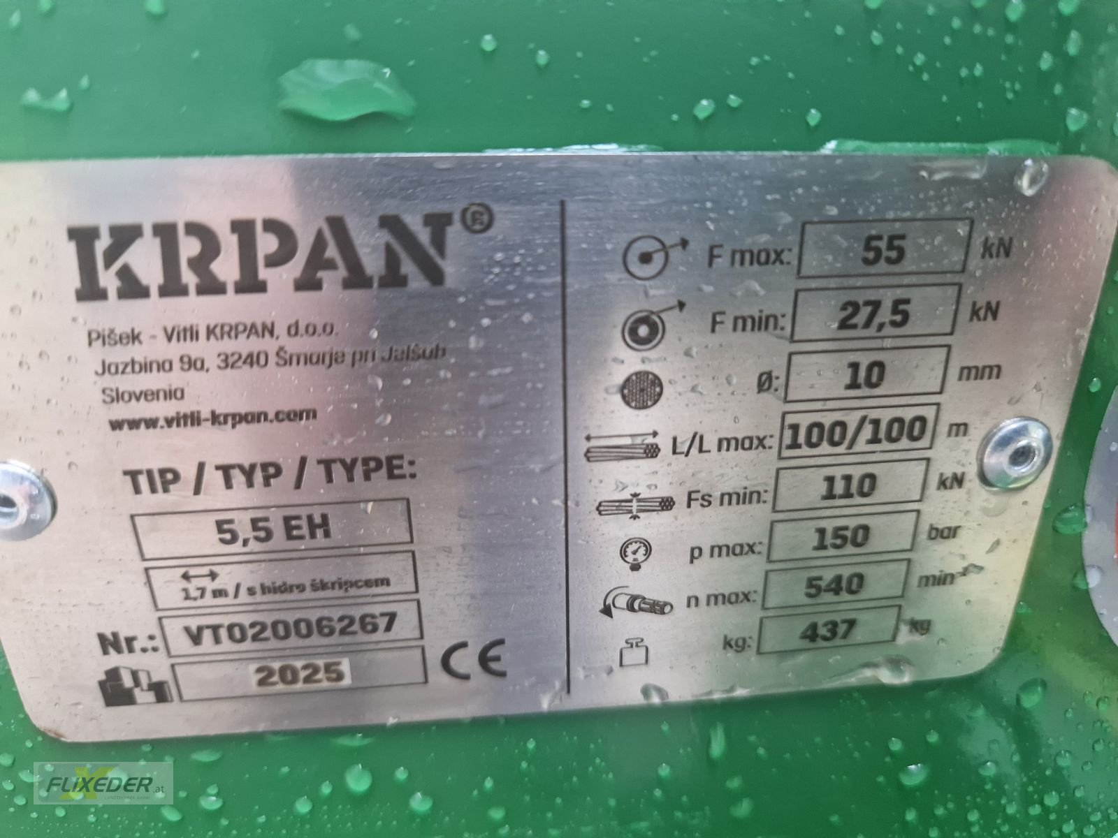 Seilwinde des Typs Krpan 550 GL, Neumaschine in Pattigham (Bild 5)