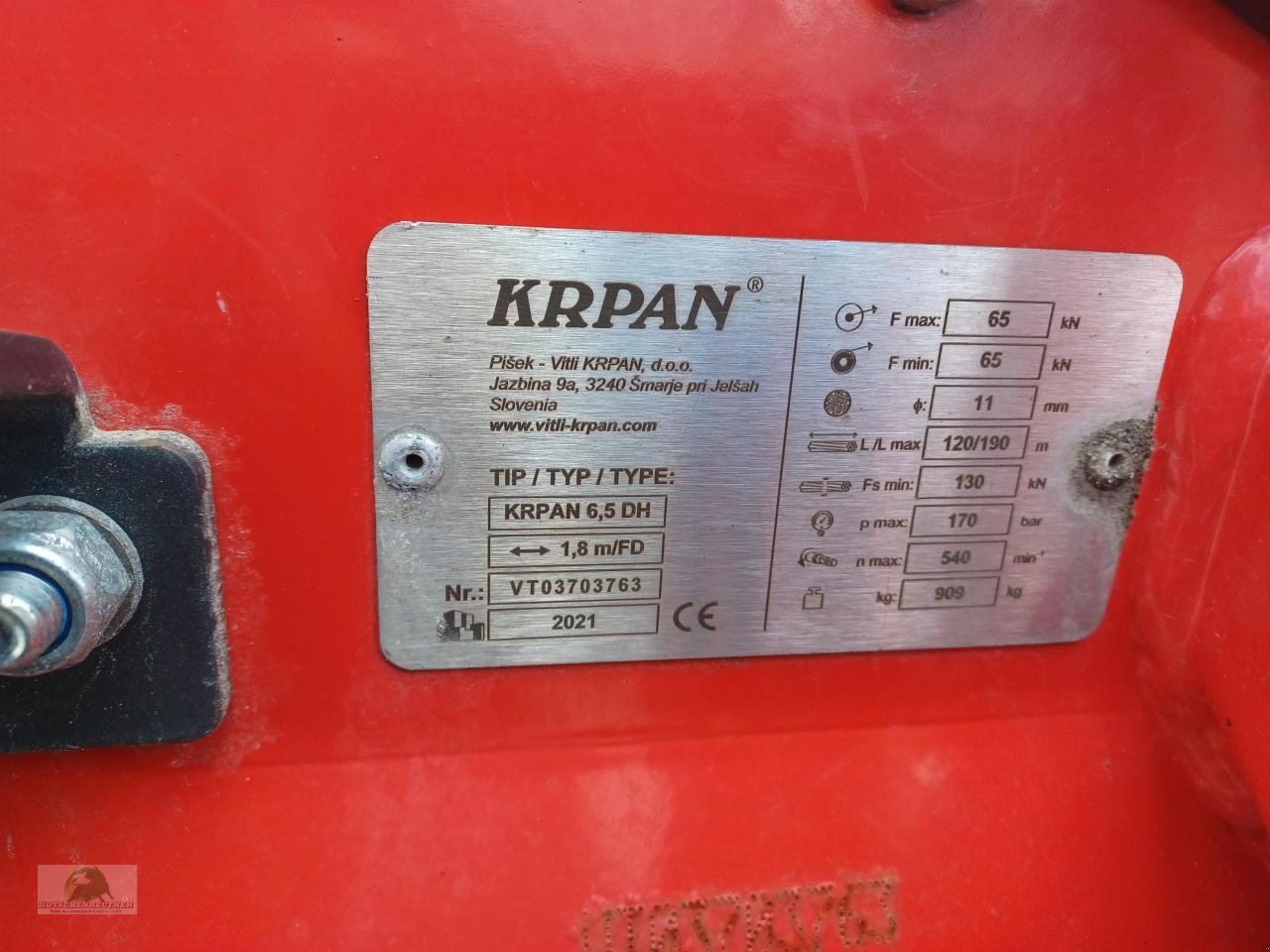 Seilwinde des Typs Krpan 6,5 DH, Gebrauchtmaschine in Steinwiesen (Bild 11)