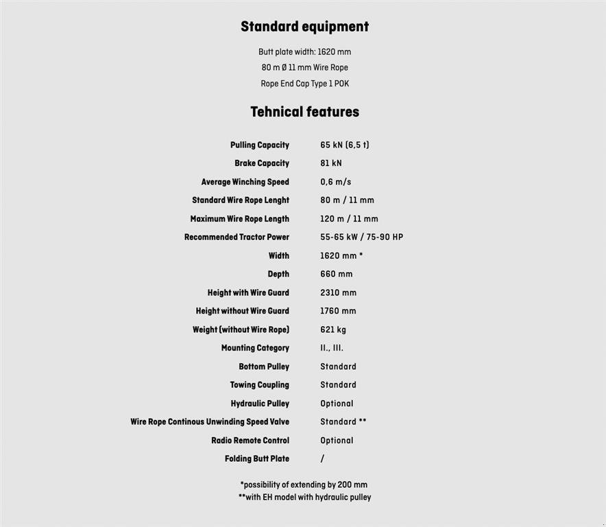 Seilwinde от тип Krpan 6,5 EH skovspil, Gebrauchtmaschine в Nørager (Снимка 15)