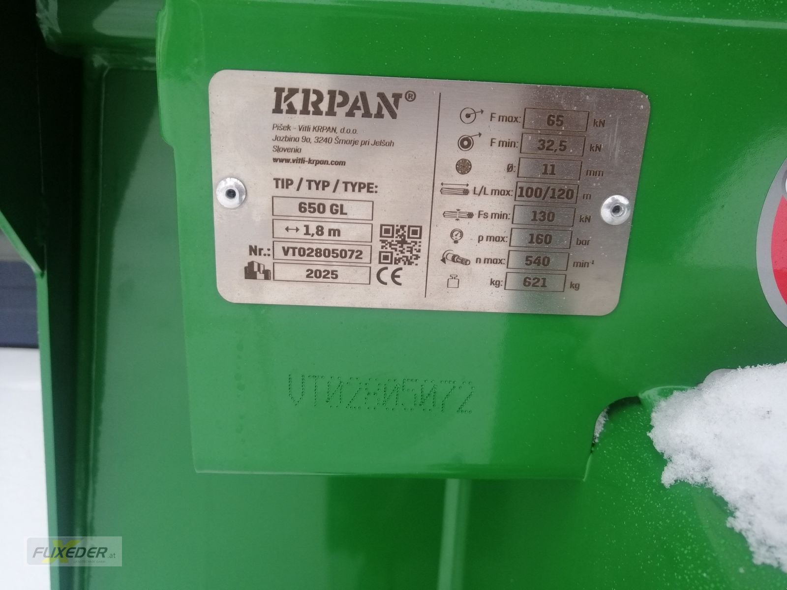 Seilwinde del tipo Krpan 650 GL Funkseilwinde, Neumaschine en Pattigham (Imagen 4)