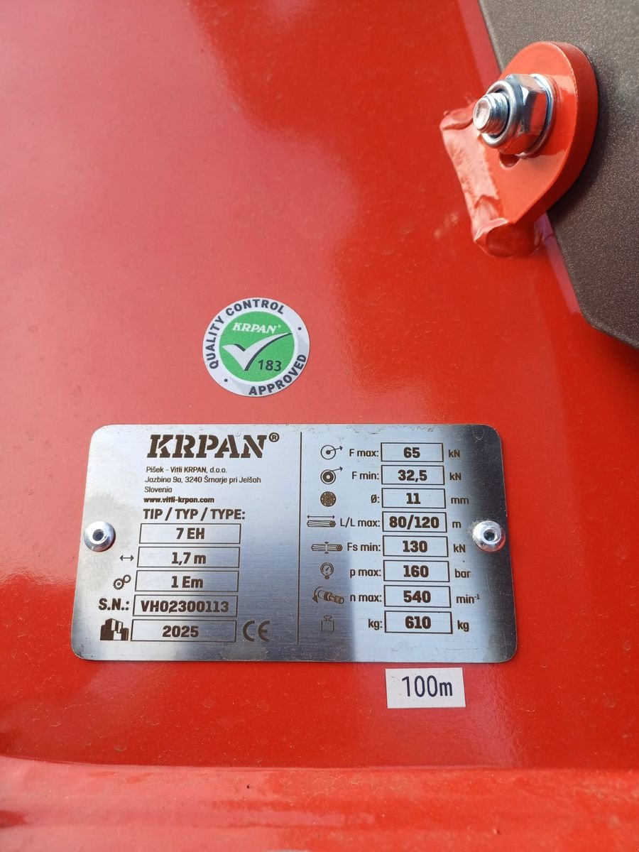 Seilwinde des Typs Krpan 7 EH, Neumaschine in Güssing (Bild 3)