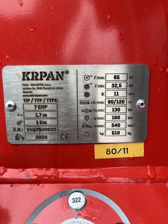 Seilwinde от тип Krpan 7 EHP, Neumaschine в Güssing (Снимка 3)