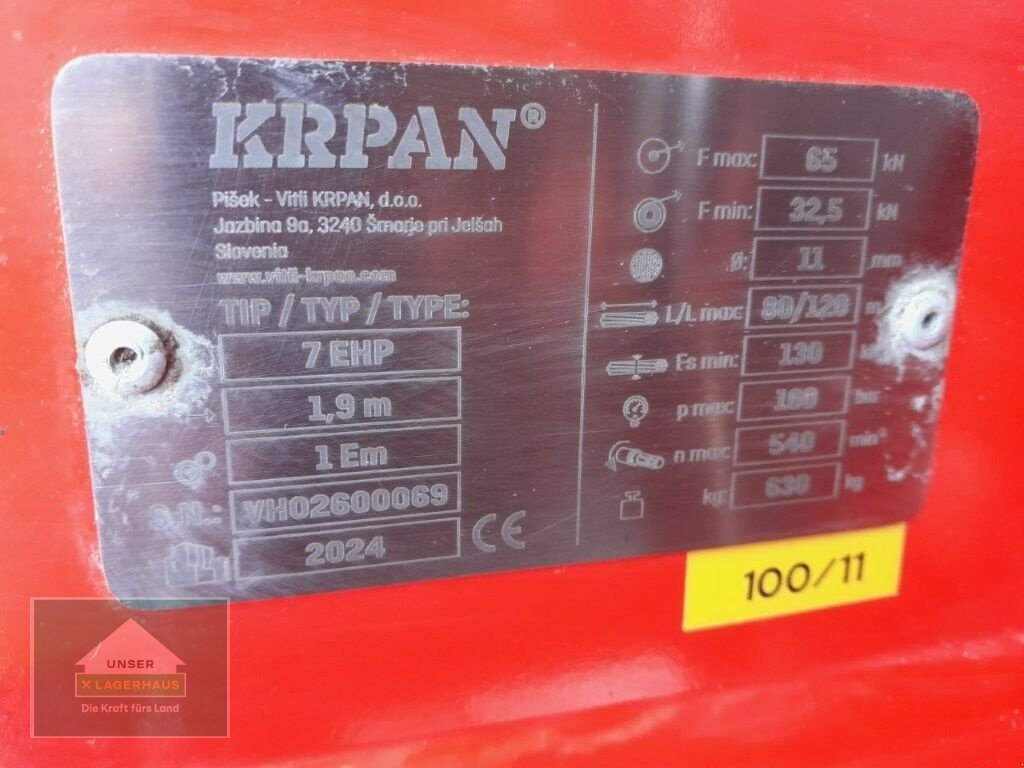 Seilwinde van het type Krpan 7EHP, Neumaschine in Lambach (Foto 2)