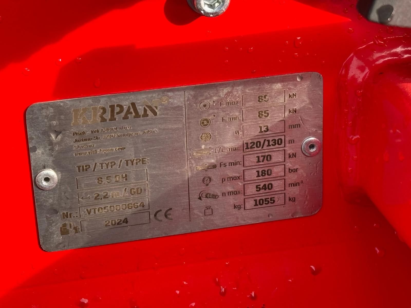 Seilwinde Türe ait Krpan 8,5 DH, Neumaschine içinde Kirchdorf (resim 13)