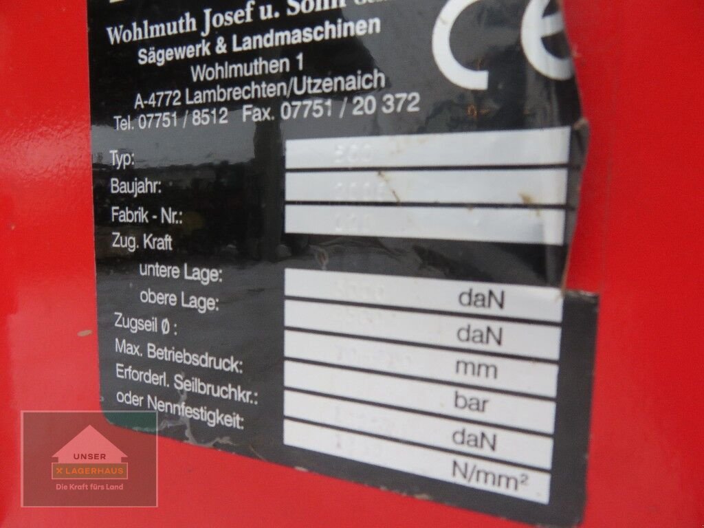 Seilwinde of the type Krpan Forstprofi 500, Gebrauchtmaschine in Hofkirchen (Picture 5)