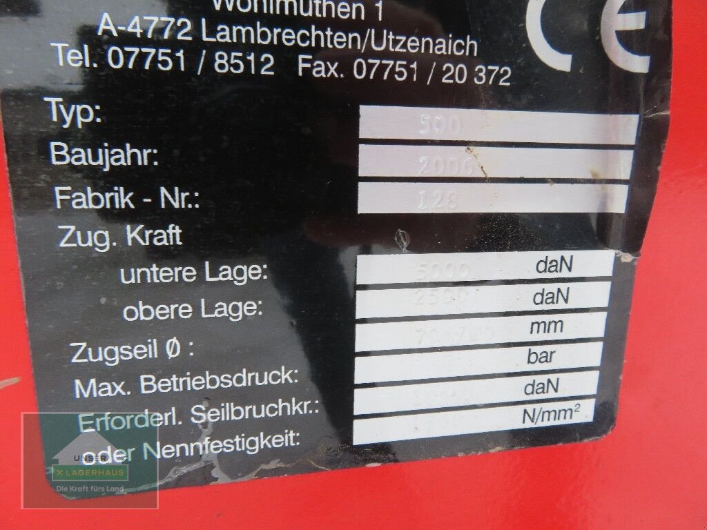 Seilwinde of the type Krpan Forstprofi 500, Gebrauchtmaschine in Hofkirchen (Picture 7)