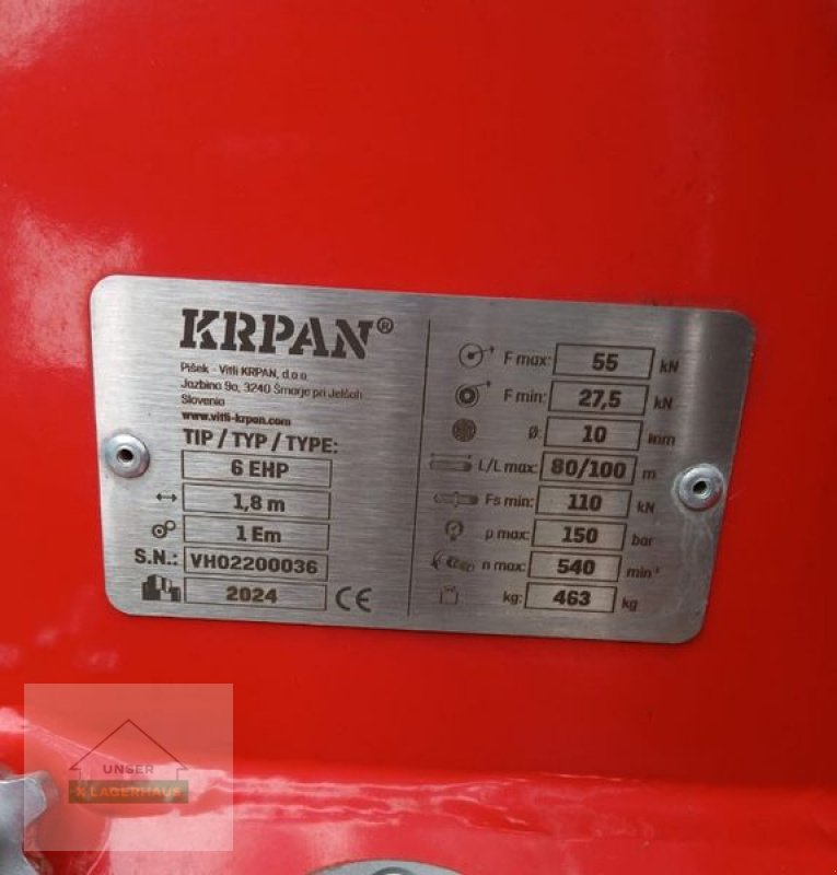 Seilwinde des Typs Krpan Krpan Seilwinde 6 EHP, Neumaschine in Feldbach (Bild 5)