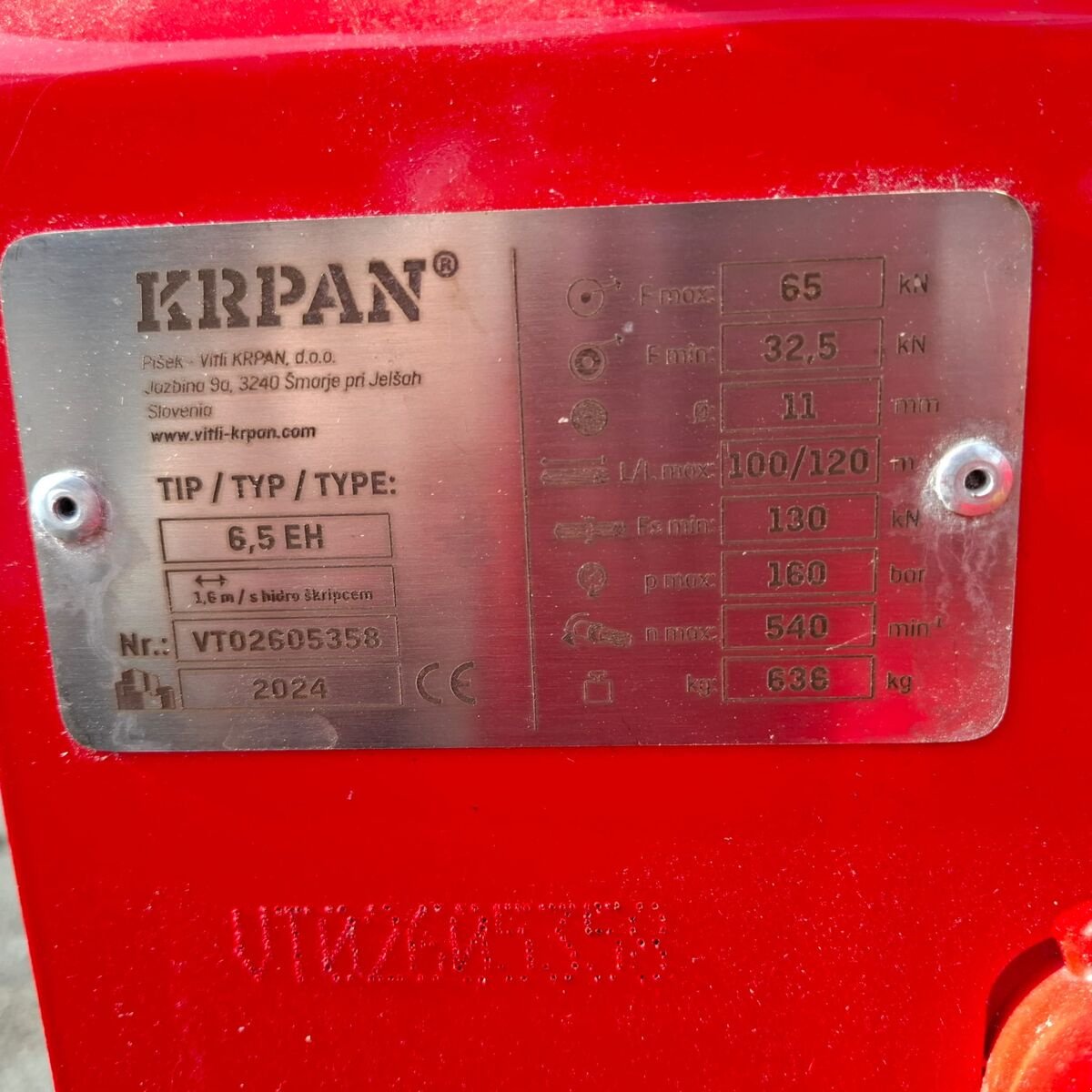 Seilwinde typu Krpan Seilwinde 6,5EH, Neumaschine w Geinberg (Zdjęcie 5)