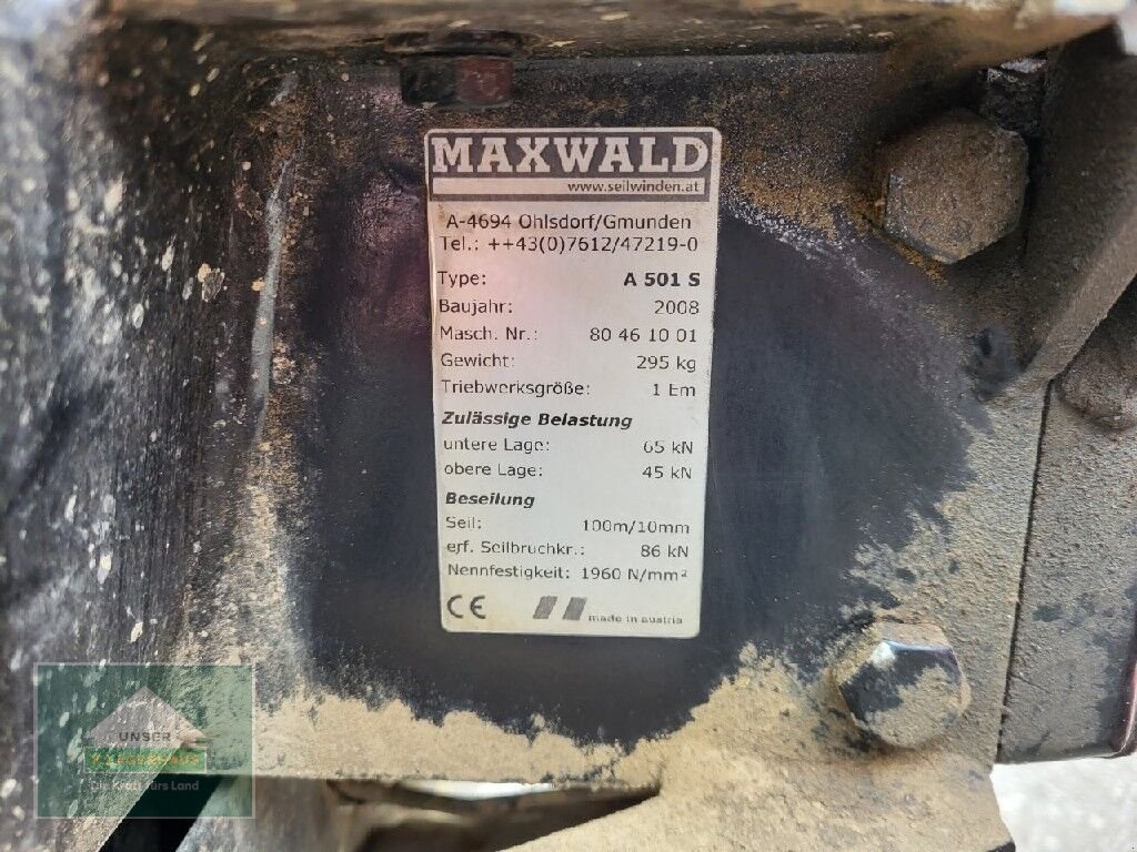 Seilwinde za tip Maxwald 5 Tonnen, Gebrauchtmaschine u Perg (Slika 9)