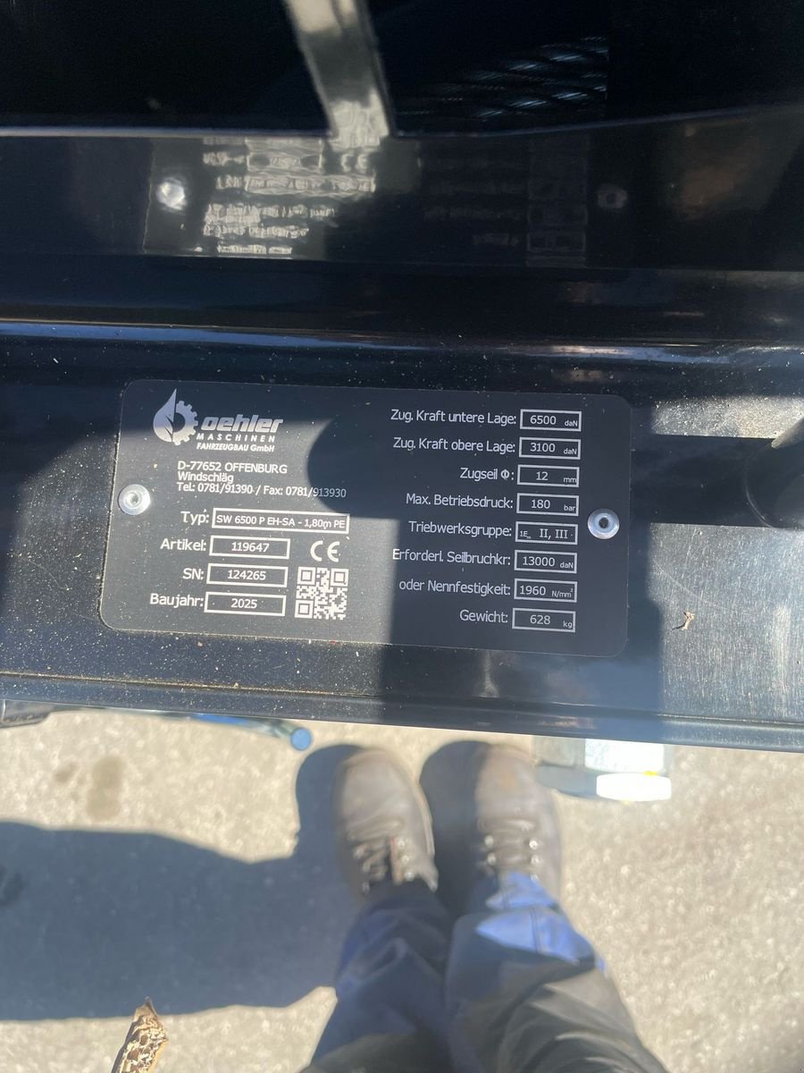 Seilwinde Türe ait Oehler OL SW 6500 EH-SA Performance, Neumaschine içinde Burgkirchen (resim 5)