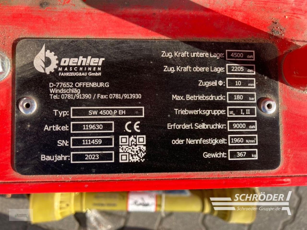 Seilwinde typu Oehler SW 4500 EH, Neumaschine v Jerichow - Kleinmangelsdorf (Obrázek 8)