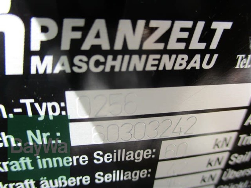 Seilwinde des Typs Pfanzelt 0256  #192, Gebrauchtmaschine in Schönau b.Tuntenhausen (Bild 8)