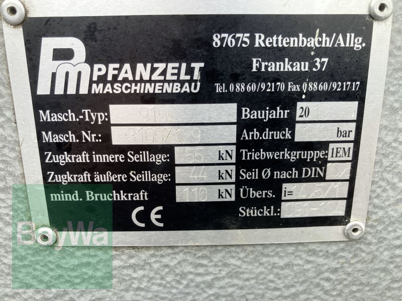 Seilwinde of the type Pfanzelt 9155 S-LINE WINDE, Gebrauchtmaschine in Bamberg (Picture 10)