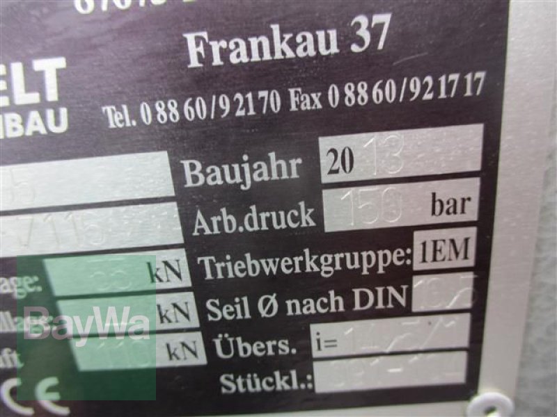 Seilwinde des Typs Pfanzelt DW 9155   # 168, Gebrauchtmaschine in Schönau b.Tuntenhausen (Bild 10)