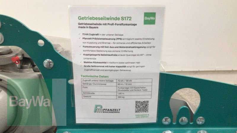 Pfanzelt S172 S-LINE PFANZELT GETRIEBES, Gebrauchtmaschine, Baujahr: 2022 (Bild 14) Seilwinde des Typs Pfanzelt S172 S-LINE PFANZELT GETRIEBES, Gebrauchtmaschine in Mindelheim (Bild 14)