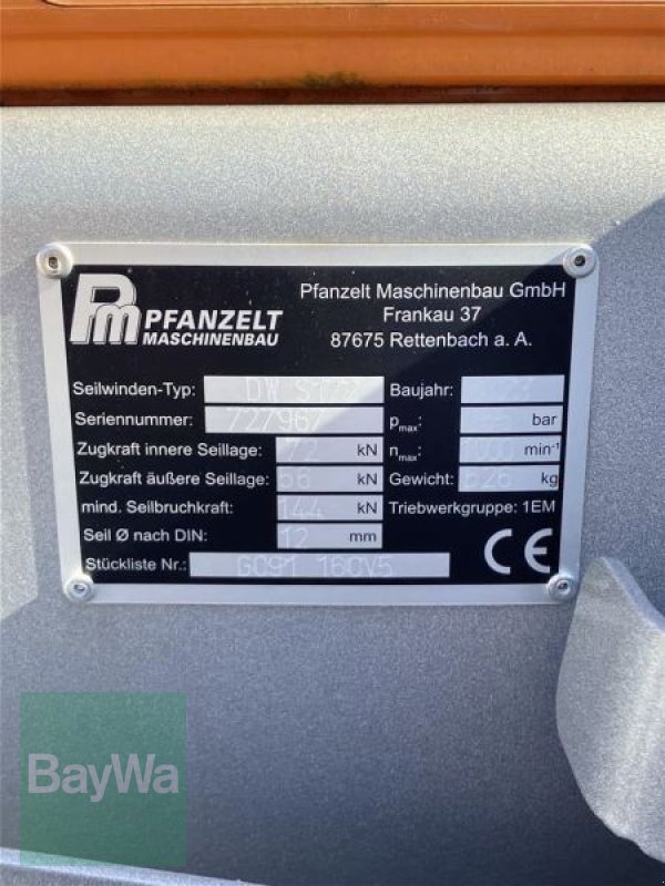 Seilwinde of the type Pfanzelt S172 S-LINE, Neumaschine in Wielenbach (Picture 5)