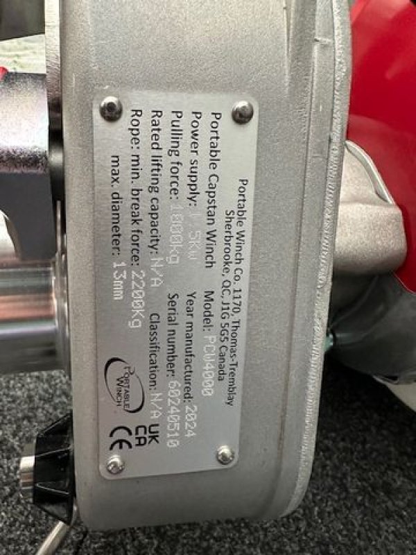 Seilwinde tipa Portable Winch PCW4000 SET benzinbetriebene tragbare Spillwinde, Neumaschine u Tamsweg (Slika 4)