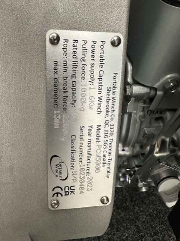 Seilwinde Türe ait Portable Winch PCW5000 SET benzinbetriebene tragbare Spillwinde, Neumaschine içinde Tamsweg (resim 8)