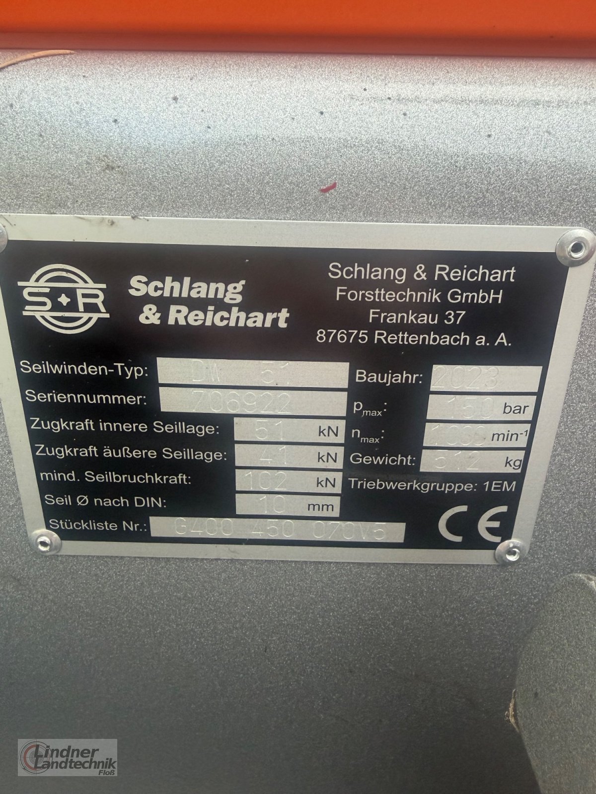 Seilwinde типа Schlang & Reichart 51, Gebrauchtmaschine в Floss (Фотография 12)