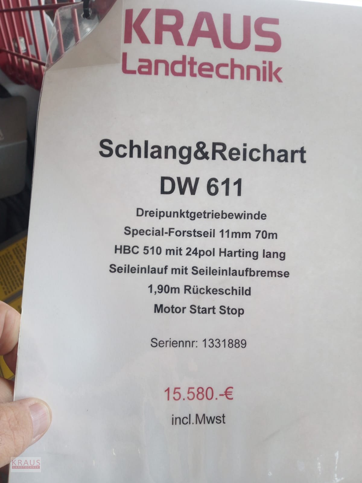 Seilwinde a típus Schlang & Reichart DW 61, Neumaschine ekkor: Geiersthal (Kép 4)