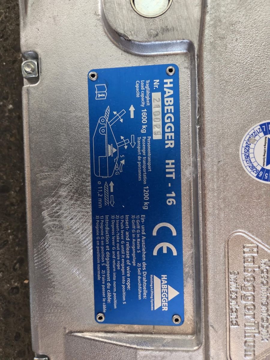 Seilwinde van het type Sonstige Habegger HIT 16 Seilzug, Neumaschine in Sulzberg (Foto 6)