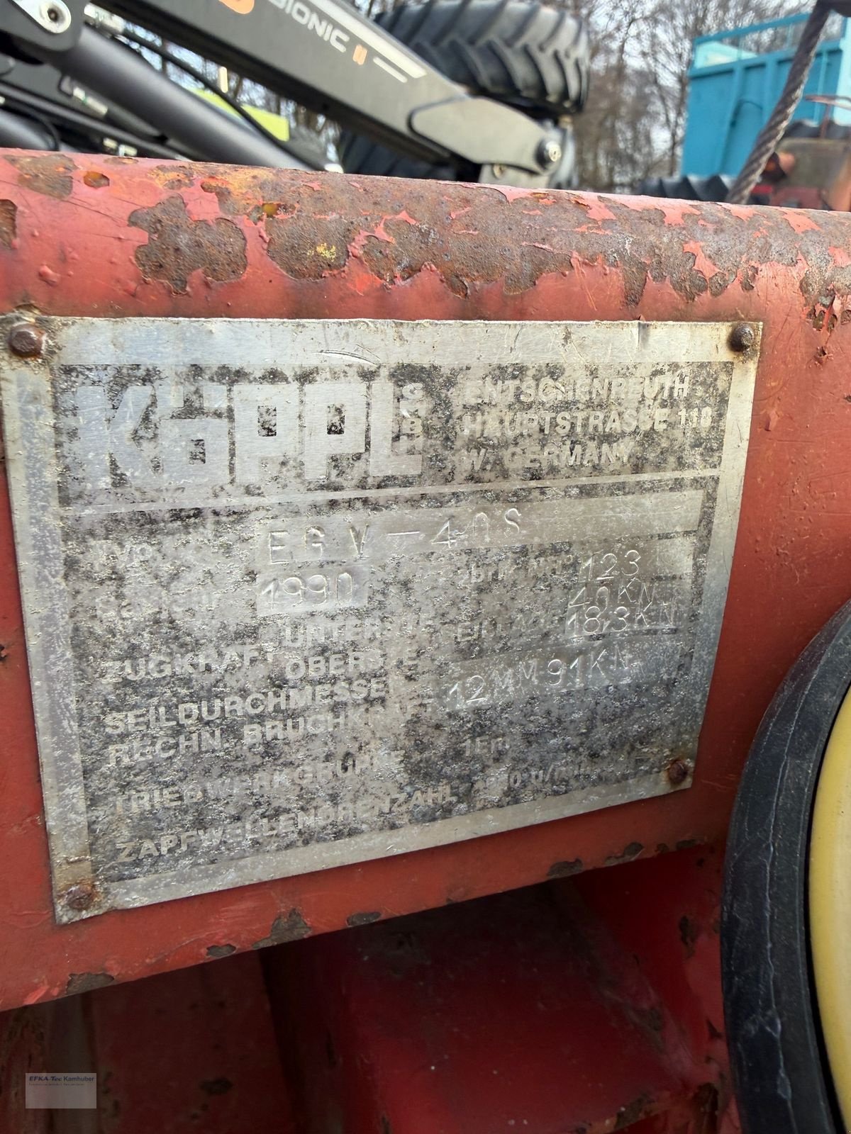 Seilwinde типа Sonstige Köppl EGV 40S, Gebrauchtmaschine в Erlbach (Фотография 4)