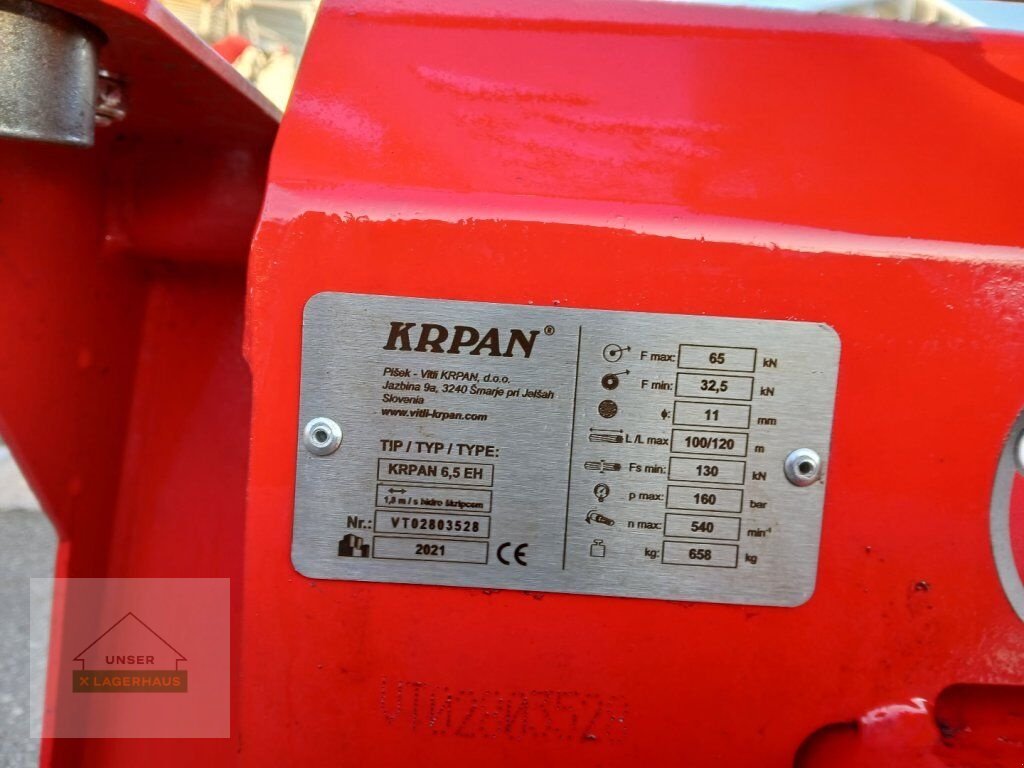Seilwinde typu Sonstige KRPAN WINDE 6,5 EH, Gebrauchtmaschine w Aschbach (Zdjęcie 5)