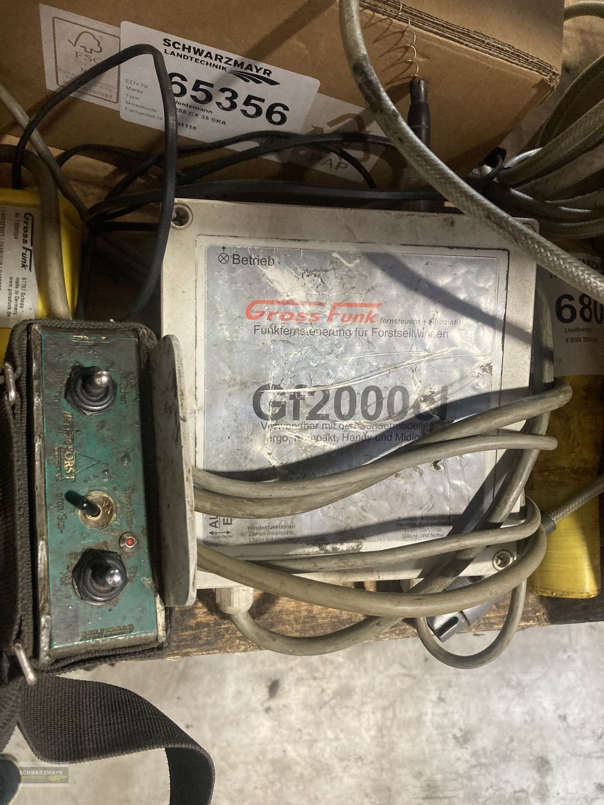 Seilwinde Türe ait Tajfun 8to. EGV 80 AHK mit Funkfernsteuerung, Gebrauchtmaschine içinde Gampern (resim 10)