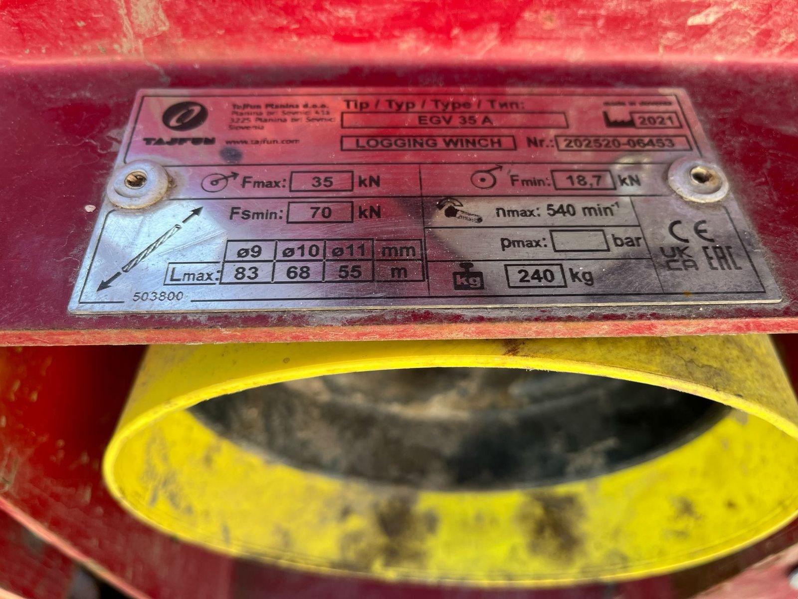 Seilwinde a típus Tajfun EGV 35 A, Gebrauchtmaschine ekkor: NATTERNBACH (Kép 6)