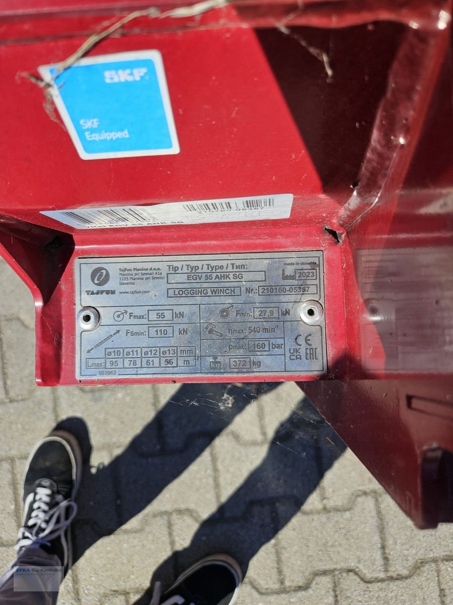 Seilwinde typu Tajfun EGV 55 AHK - SG, Gebrauchtmaschine v Erlbach (Obrázek 4)