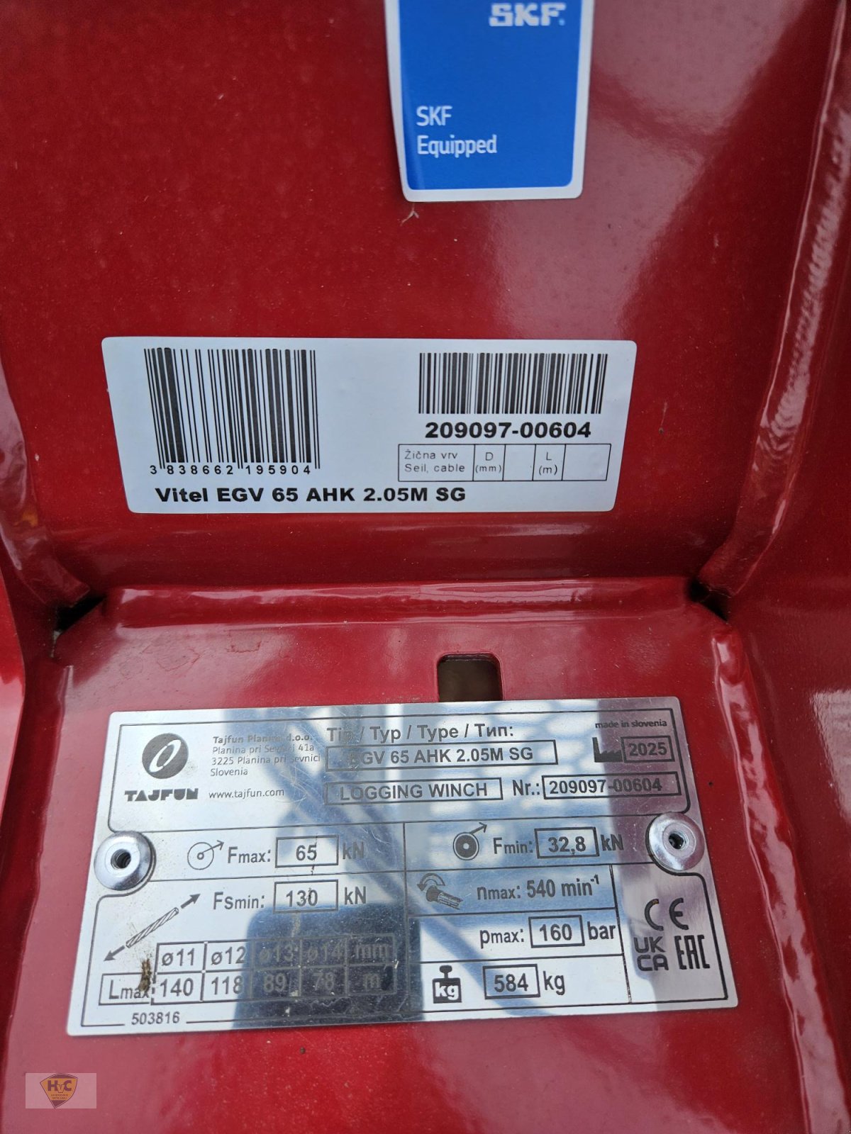 Seilwinde tipa Tajfun EGV 65 AHK, Gebrauchtmaschine u Willanzheim (Slika 5)