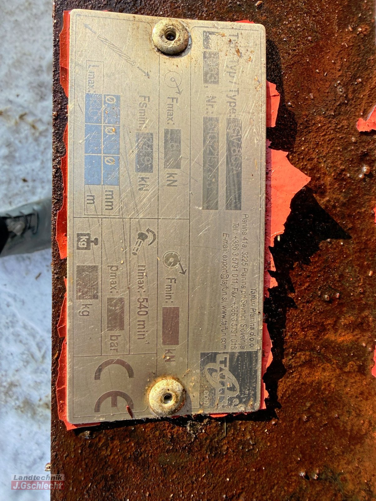 Seilwinde a típus Tajfun EGV 80 A, Gebrauchtmaschine ekkor: Mühldorf (Kép 6)