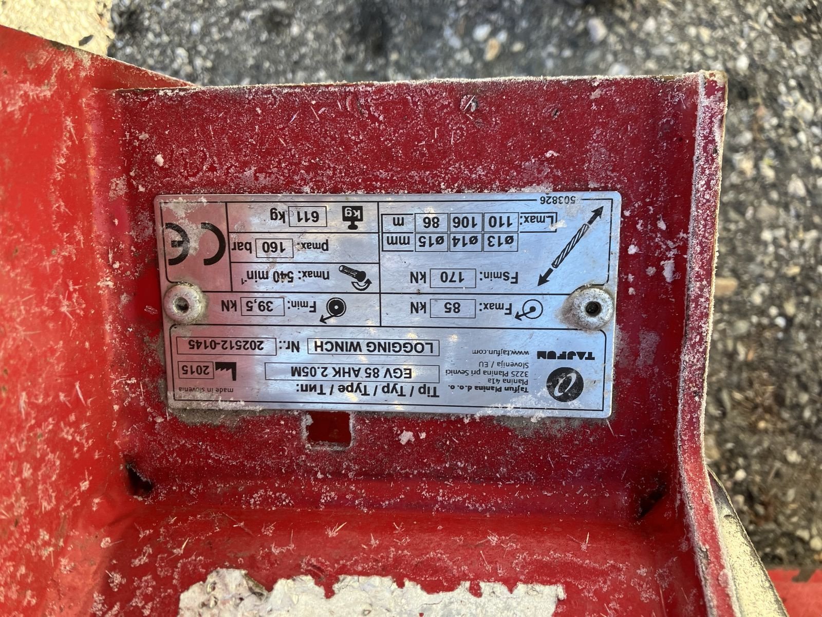 Seilwinde Türe ait Tajfun EGV 85 AHK, Gebrauchtmaschine içinde Villach (resim 5)