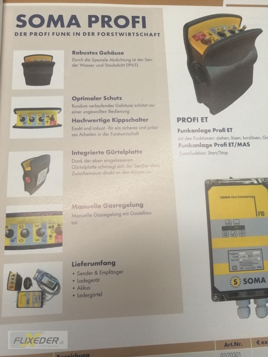 Seilwinde des Typs Tajfun EGV65 AHK 180 Funkseilwinde, Gebrauchtmaschine in Pattigham (Bild 7)