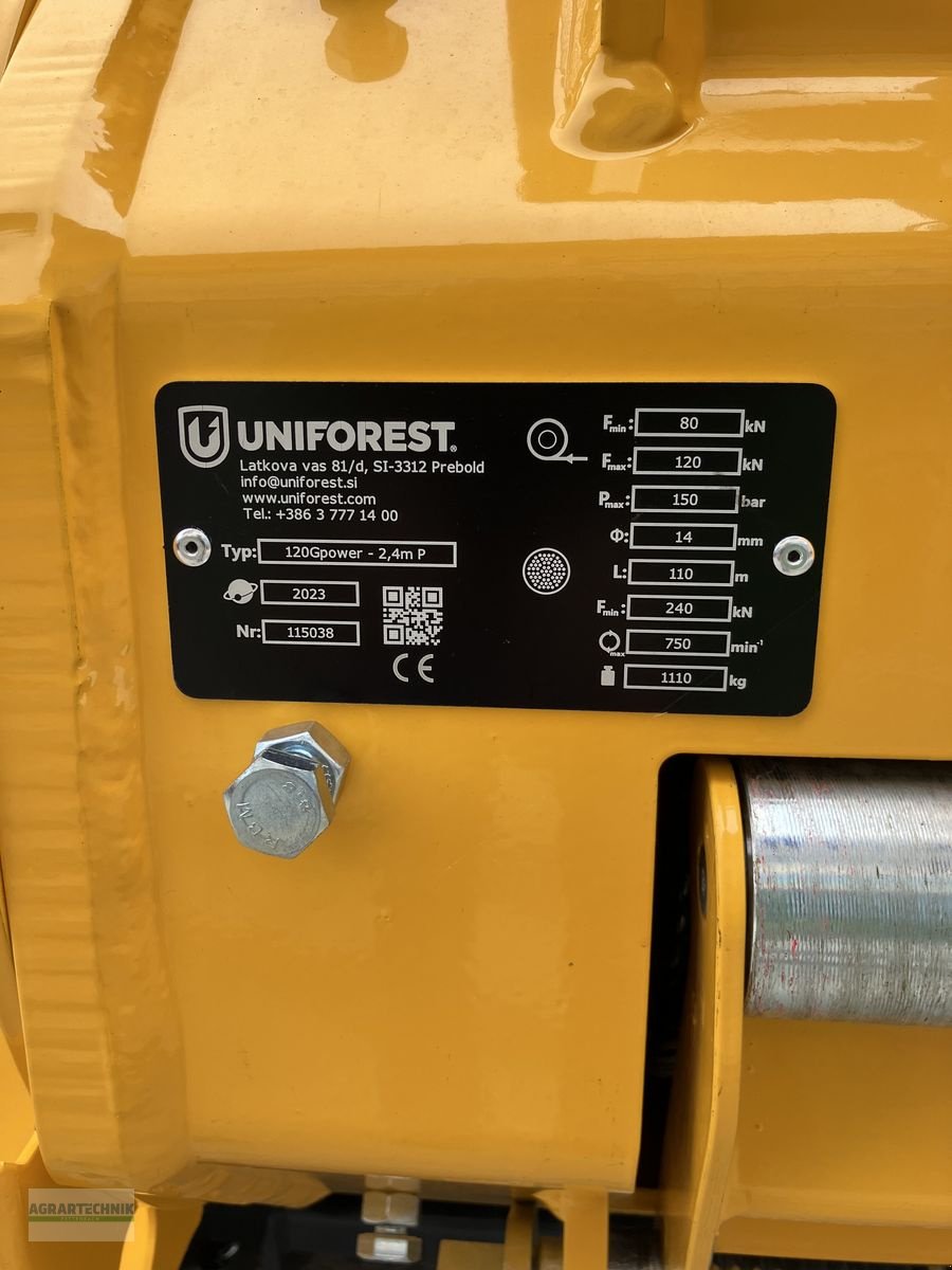 Seilwinde typu Uniforest 120GHPOWER-STOP, Neumaschine w Pettenbach (Zdjęcie 5)