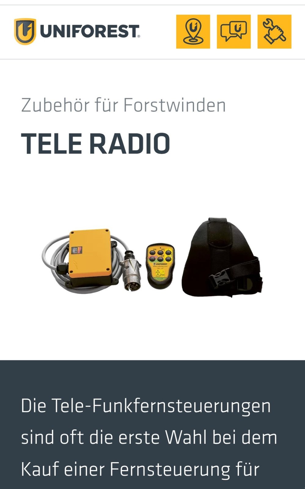 Seilwinde Türe ait Uniforest 45Hpro 55Hpro 65Hpro 85Hpro 95Hpro, Neumaschine içinde Burgthann (resim 13)