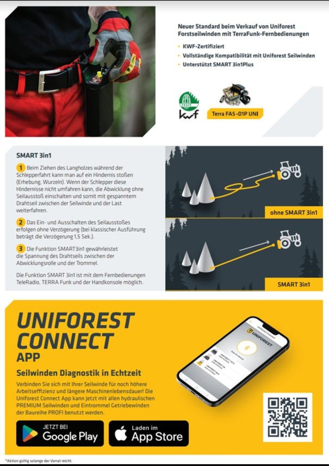 Seilwinde Türe ait Uniforest 45Hpro 55Hpro 65Hpro 85Hpro 95Hpro, Neumaschine içinde Burgthann (resim 16)