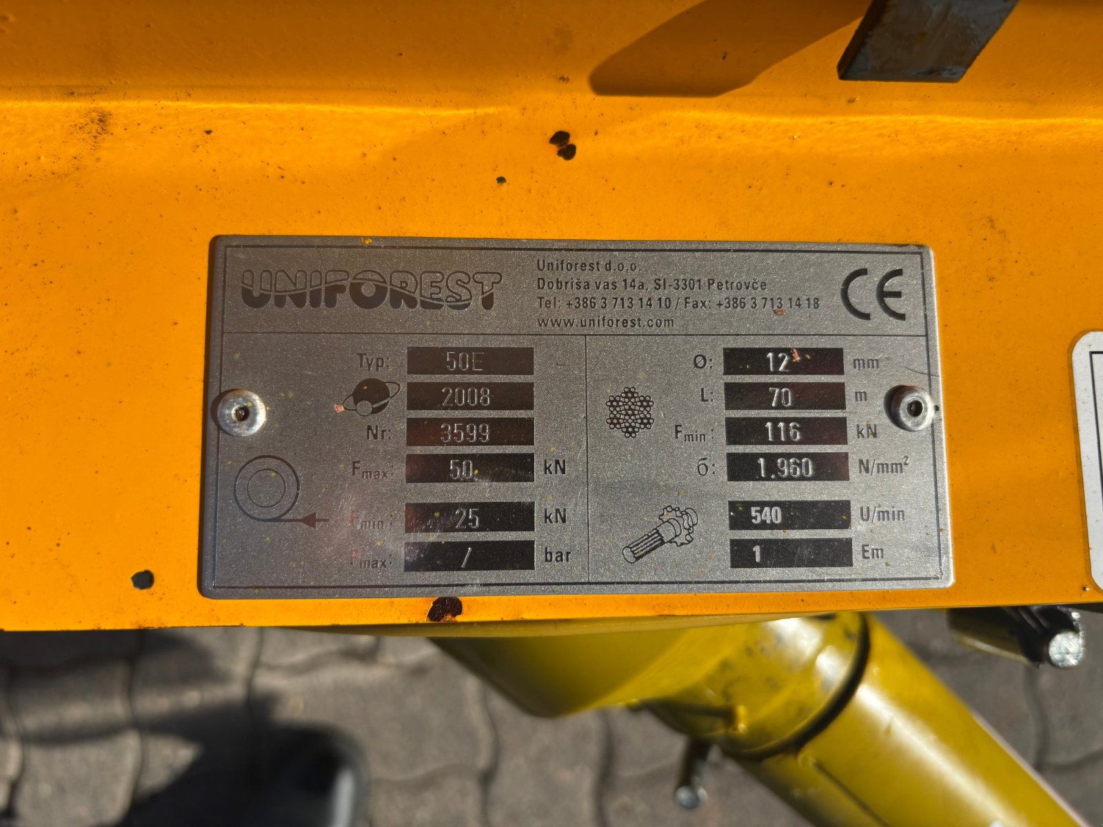 Seilwinde a típus Uniforest 50 E, Gebrauchtmaschine ekkor: Amorbach (Kép 5)